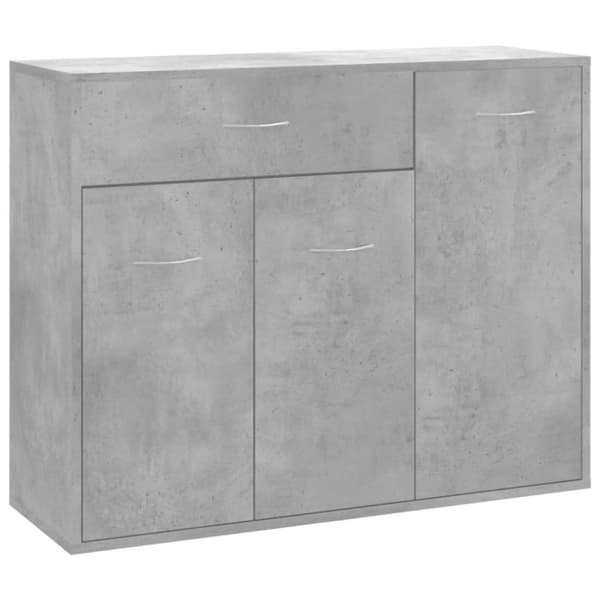 vidaXL skænk 88x30x70 cm konstrueret træ betongrå - Skænke