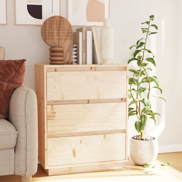 vidaXL Senkki 60x34x75 cm täysi mänty -  Tarjoilupöydät & senkit