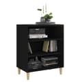 Miniatyrbillede 4 af 7: vidaXL skænk 57x35x70 cm spånplade sort -  Skænke