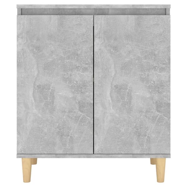 vidaXL Senkki täyspuujaloilla betoninharmaa 60x35x70 cm tekninen puu -  Tarjoilupöydät & senkit