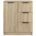Pikkukuva 4 / 11: vidaXL Senkki Sonoma-tammi 60x30x70 cm tekninen puu -  Tarjoilupöydät & senkit