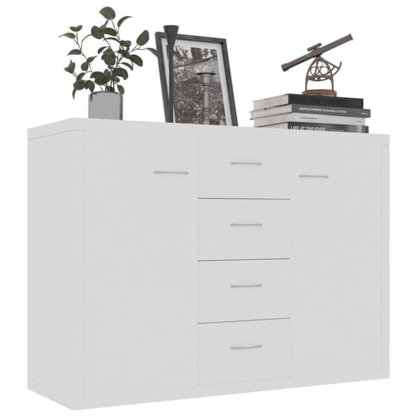 vidaXL skænk 88 x 30 x 65 cm spånplade hvid -  Skænke