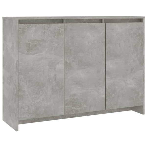 vidaXL Senkki betoninharmaa 102x33x75 cm lastulevy - Tarjoilupöydät & senkit