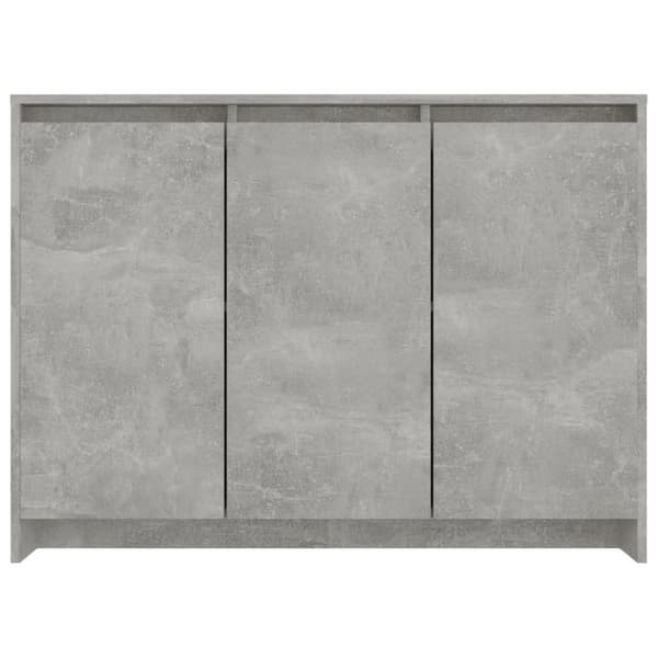 vidaXL Senkki betoninharmaa 102x33x75 cm lastulevy - Tarjoilupöydät & senkit