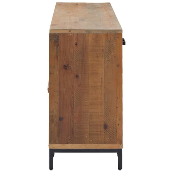 vidaXL skænk 110x35x70 cm massivt fyrretræ brun - Skænke