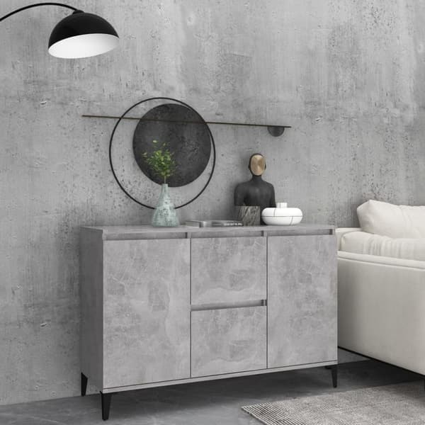 vidaXL Senkki betoninharmaa 104x35x70 cm tekninen puu -  Tarjoilupöydät & senkit
