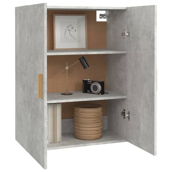 vidaXL Riippuva seinäkaappi betoninharmaa 69,5x34x90 cm -  Tarjoilupöydät & senkit