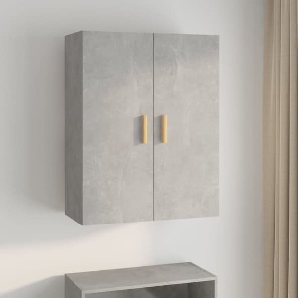 vidaXL Riippuva seinäkaappi betoninharmaa 69,5x34x90 cm -  Tarjoilupöydät & senkit