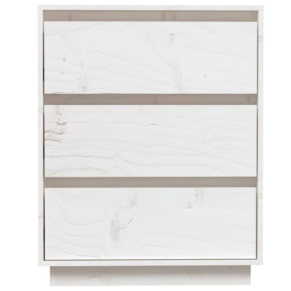 vidaXL Skänk vit 60x34x75 cm massiv furu -  Skänkar & serveringsbord