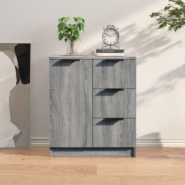 vidaXL Byrå grå sonoma 60x30x70 cm konstruerat trä -  Skänkar & serveringsbord