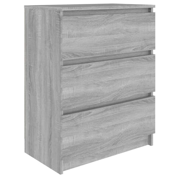 vidaXL Senkki harmaa Sonoma 60x35x76 cm tekninen puu -  Tarjoilupöydät & senkit