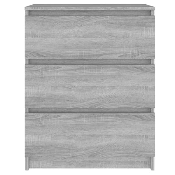 vidaXL Senkki harmaa Sonoma 60x35x76 cm tekninen puu -  Tarjoilupöydät & senkit