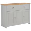 Pikkukuva 2 / 11: vidaXL Senkki harmaa 112x35x81 cm -  Tarjoilupöydät & senkit