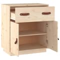 Pikkukuva 5 / 11: vidaXL Senkki 65,5x40x75 cm täysi mänty -  Tarjoilupöydät & senkit