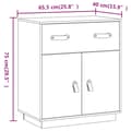 Pikkukuva 10 / 11: vidaXL Senkki 65,5x40x75 cm täysi mänty -  Tarjoilupöydät & senkit