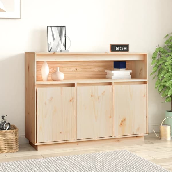 vidaXL Skänk 104,5x34x80 cm massiv furu -  Skänkar & serveringsbord