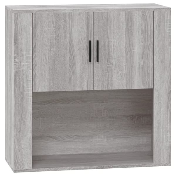 vidaXL Seinäkaappi harmaa Sonoma 80x33x80 cm tekninen puu - Tarjoilupöydät & senkit