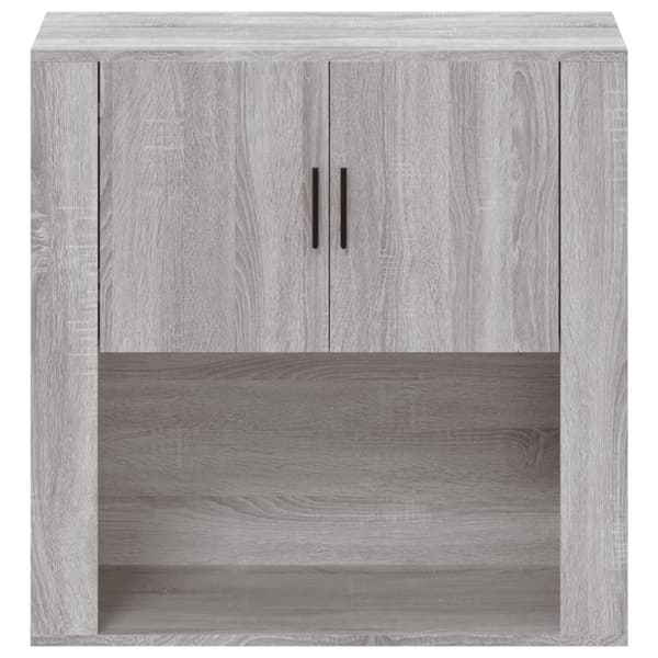 vidaXL Seinäkaappi harmaa Sonoma 80x33x80 cm tekninen puu - Tarjoilupöydät & senkit