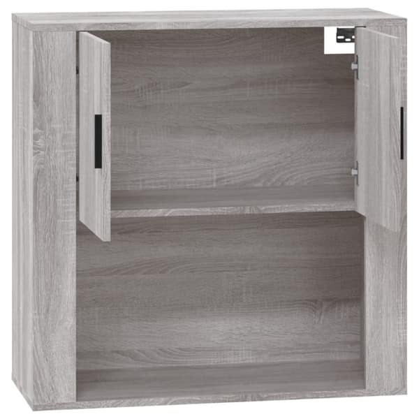 vidaXL Seinäkaappi harmaa Sonoma 80x33x80 cm tekninen puu -  Tarjoilupöydät & senkit