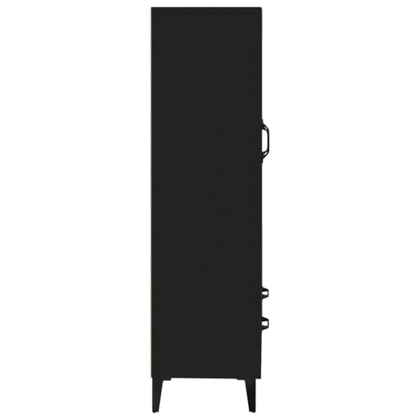vidaXL skab 70x31x115 cm konstrueret træ sort - Skænke