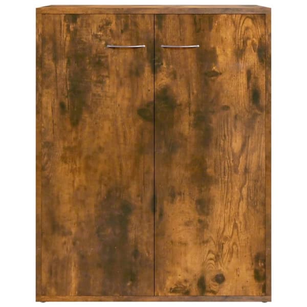 vidaXL Senkki savutammi 60x30x75 cm tekninen puu - Tarjoilupöydät & senkit