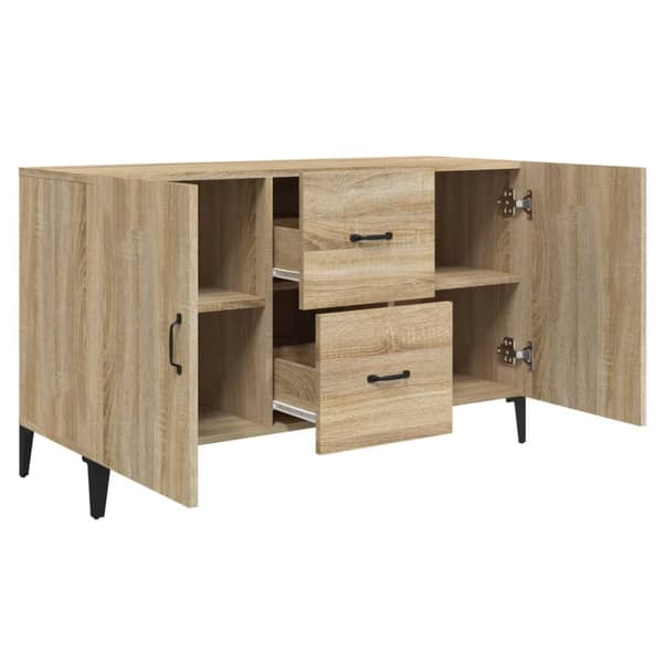 vidaXL Skänk sonoma-ek 100x36x60 cm konstruerat trä - Skänkar & serveringsbord