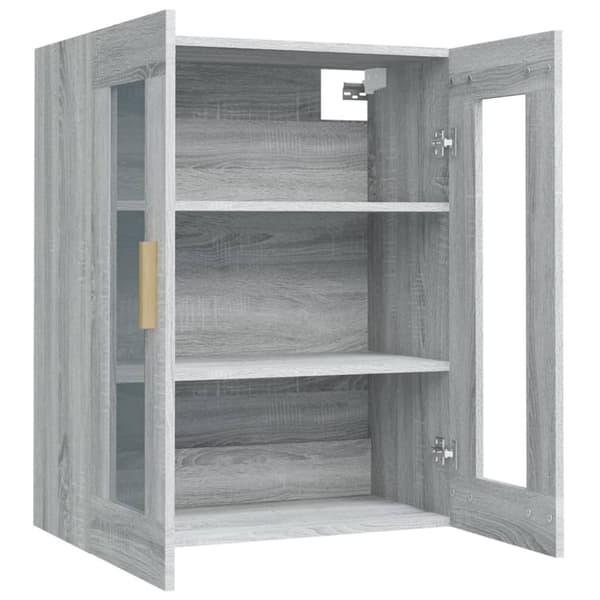 vidaXL vægskab 69,5x34x90 cm grå sonoma-eg -  Skænke