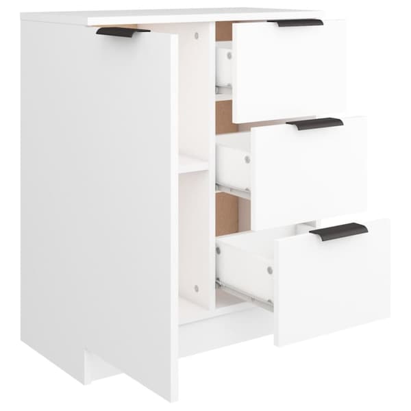 vidaXL skænk 60x30x70 cm konstrueret træ hvid -  Skænke