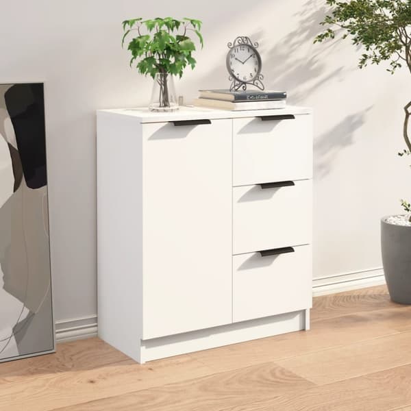 vidaXL skænk 60x30x70 cm konstrueret træ hvid -  Skænke