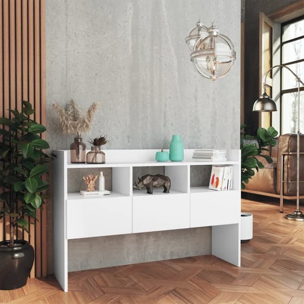 vidaXL skænk 105x30x70 cm konstrueret træ hvid - Skænke