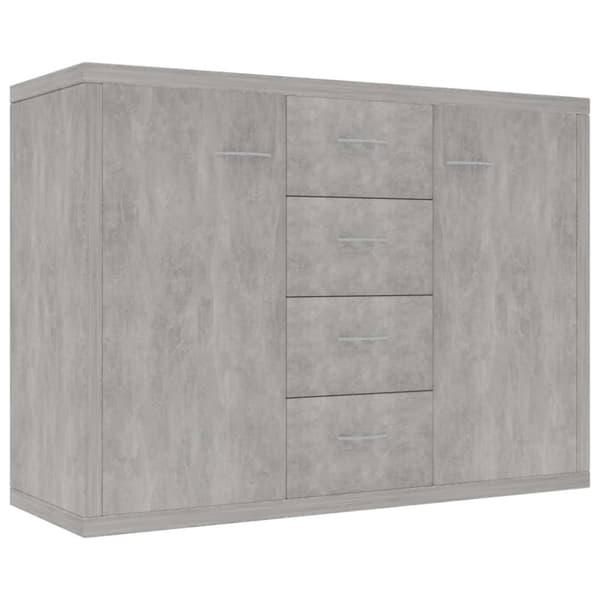 vidaXL Skänk betonggrå 88x30x65 cm spånskiva - Skänkar & serveringsbord