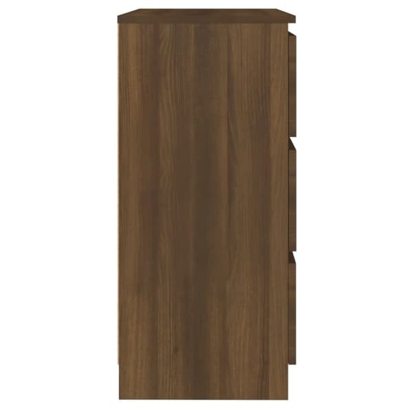 vidaXL skænk 60x35x76 cm konstrueret træ brun egetræsfarve -  Skænke