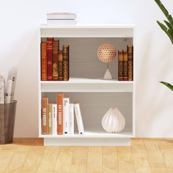 vidaXL Konsolbord vit 60x34x75 cm massiv furu -  Skänkar & serveringsbord