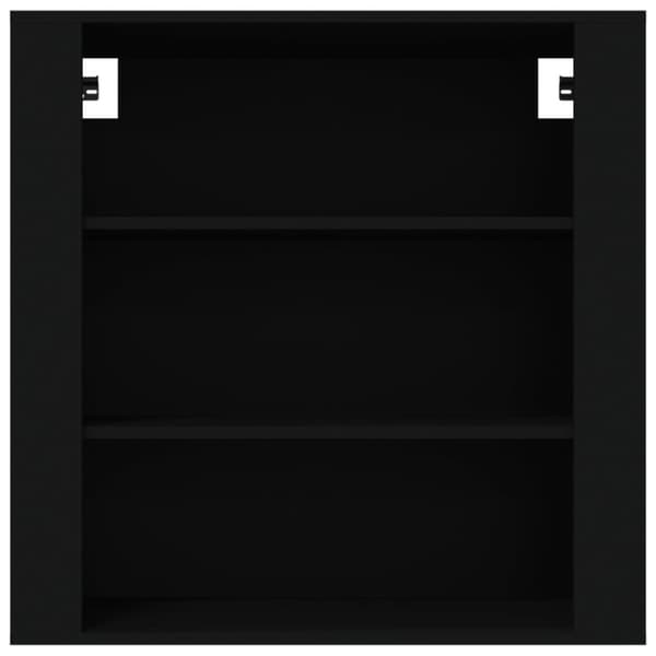 vidaXL Väggskåp svart 80x33x80 cm konstruerat trä - Skänkar & serveringsbord