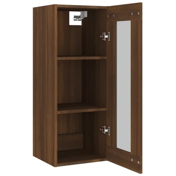 vidaXL vægskab 34,5x34x90 cm brun egetræsfarve -  Skænke