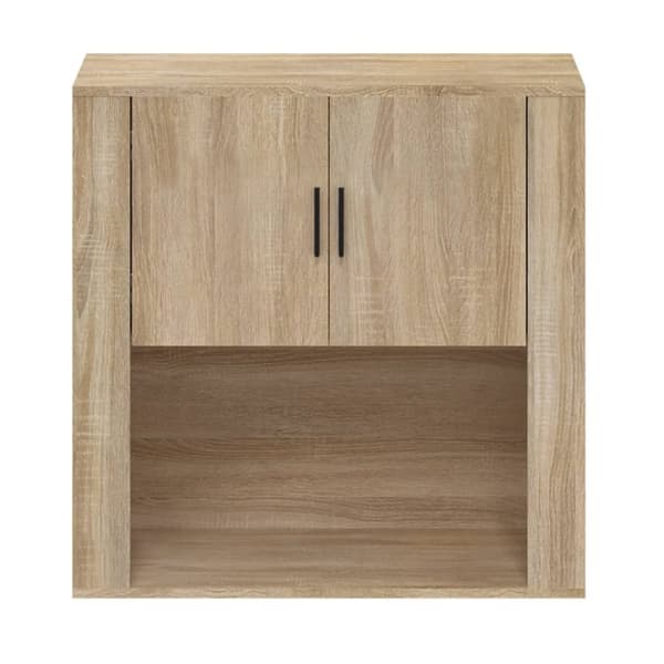 vidaXL Seinäkaappi Sonoma-tammi 80x33x80 cm tekninen puu - Tarjoilupöydät & senkit