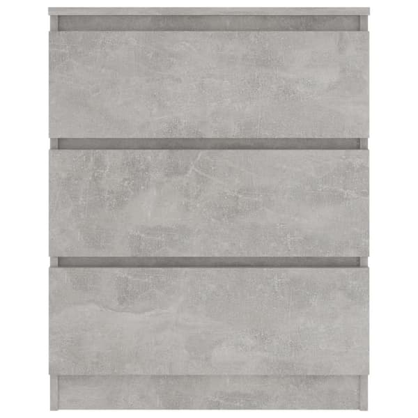 vidaXL skænk 60x35x76 cm konstrueret træ betongrå - Skænke