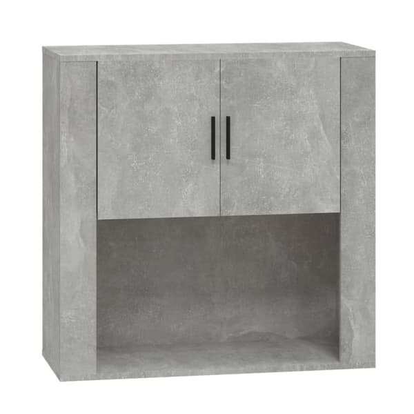 vidaXL Väggskåp betonggrå 80x33x80 cm konstruerat trä - Skänkar & serveringsbord