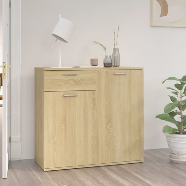 vidaXL skænk 80x36x75 cm konstrueret træ sonoma-eg -  Skænke