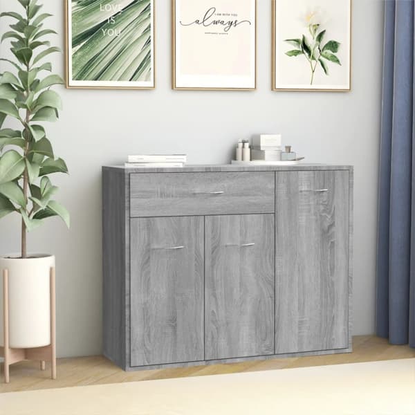 vidaXL Skänk grå sonoma 88x30x70 cm konstruerat trä -  Skänkar & serveringsbord