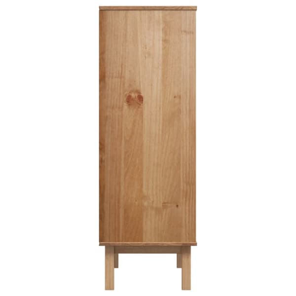 vidaXL højskab OTTA 85x43x125 cm massivt fyrretræ - Skænke