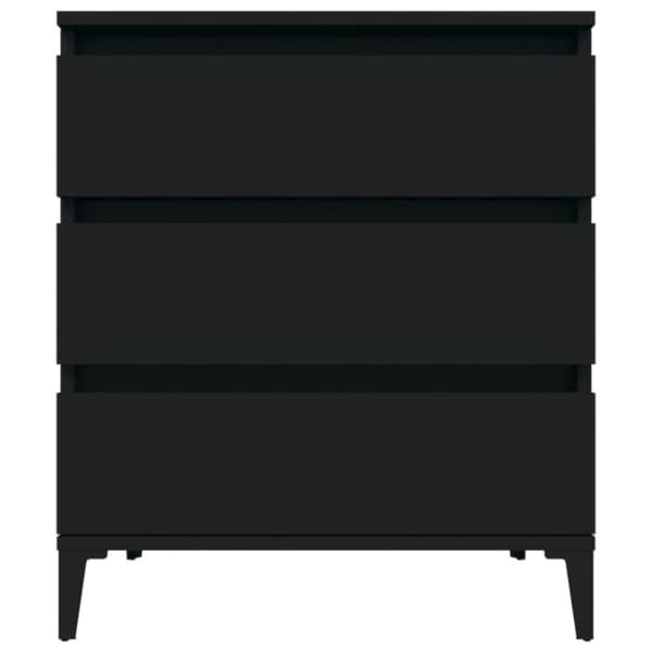 vidaXL Byrå svart 60x35x70 cm konstruerat trä -  Skänkar & serveringsbord