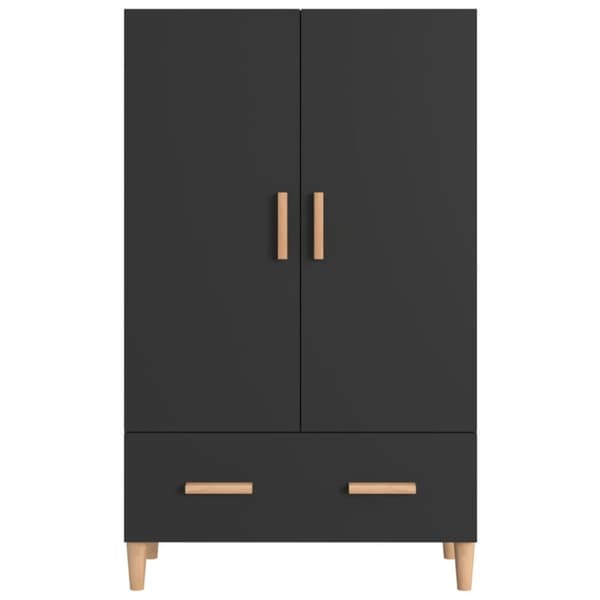 vidaXL Skåp svart 70x31x115 cm konstruerat trä -  Skänkar & serveringsbord