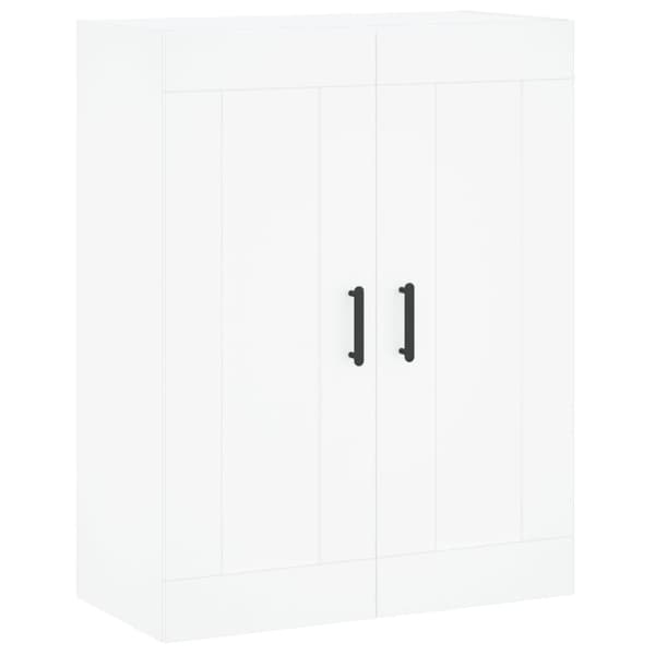 vidaXL højskab 69,5x34x180 cm konstrueret træ hvid -  Skænke