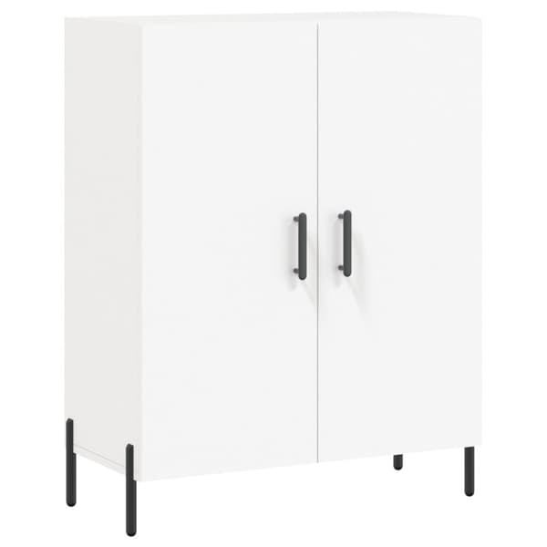 vidaXL højskab 69,5x34x180 cm konstrueret træ hvid -  Skænke