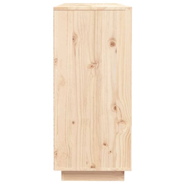 vidaXL Senkki 110,5x35x80 cm täysi mänty - Tarjoilupöydät & senkit