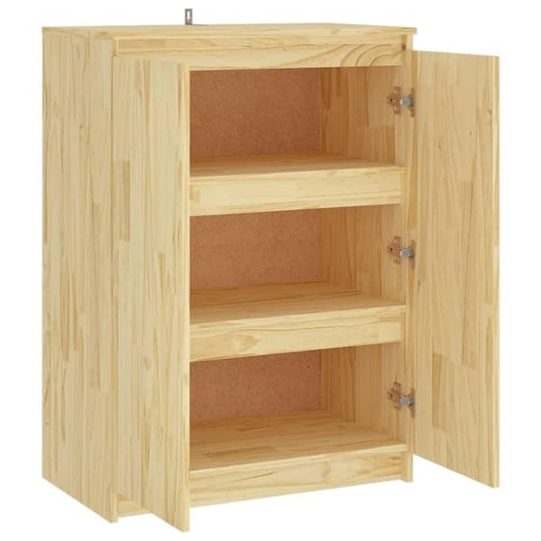 vidaXL Senkki 60x36x84 cm täysi mänty - Tarjoilupöydät & senkit