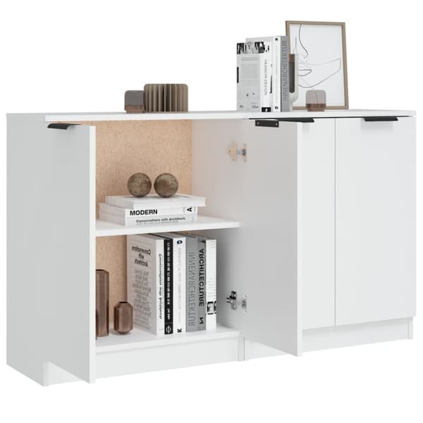 vidaXL Skänkar 2 st vit 60x30x70 cm konstruerat trä -  Skänkar & serveringsbord