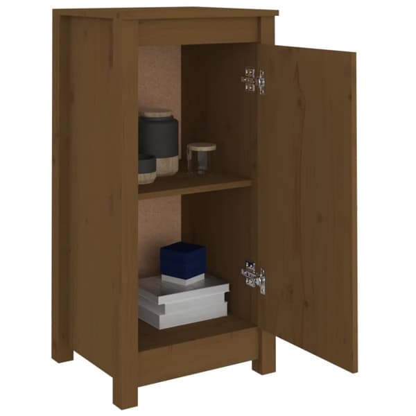 vidaXL Senkit 2 kpl hunajanruskea 40x35x80 cm täysi mänty - Tarjoilupöydät & senkit