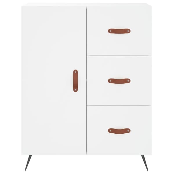 vidaXL højskab 69,5x34x180 cm konstrueret træ hvid -  Skænke